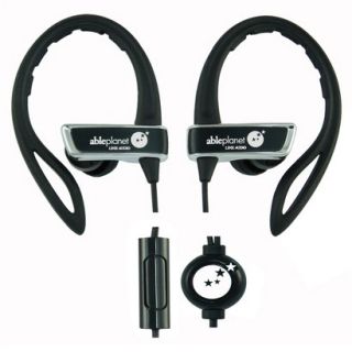 Able Planet True Fidelity Sport Earphones with Microphone (SP260)   Black
