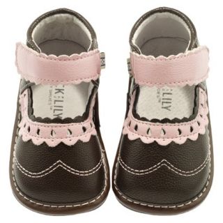 Jack and Lily Infant Girls Saddle Shoes   Brown/Pink 24M