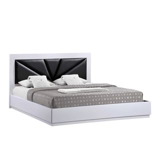 Global Furniture Usa White High Gloss King Bed White Size King