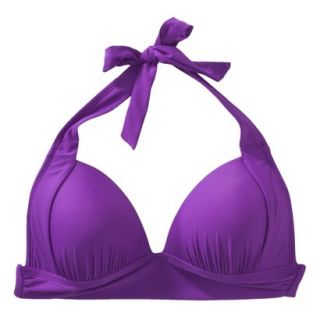 Womens Halter Swim Top  Purple S