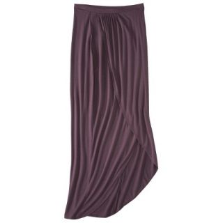 Mossimo Womens Wrap Front Maxi Skirt   Berry Lacquer L