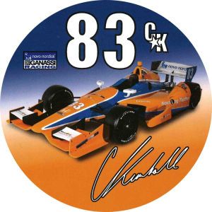 Charlie Kimball IndyCar 3 Inch Round Decal