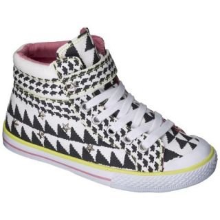 Girls Xhilaration Garalee High Top Sneakers   Black/White 1