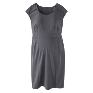 Liz Lange for Target Maternity Short Sleeve Ponte Dress   Gray M