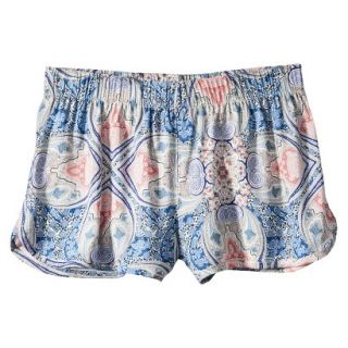 Mossimo Supply Co. Juniors Soft Printed Short   Blue/Coral M(7 9)