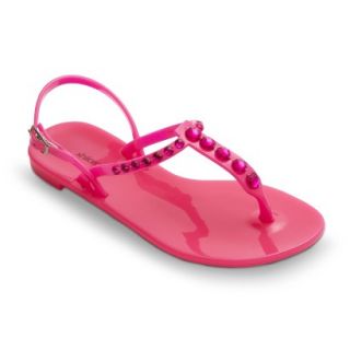 Girls Xhilaration Ginny Jelly Sandals   Pink XL 5 6