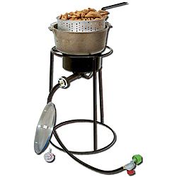 King Kooker Aluminum 20 inch Propane Portable Outdoor Cooker And Cast Iron Pot