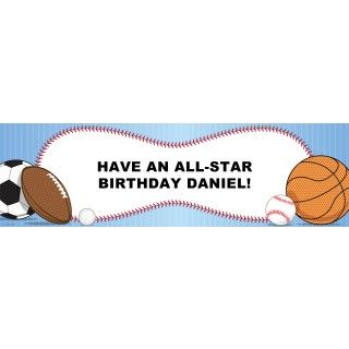 Sports Personalized Birthday Banner