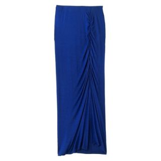 Mossimo Womens Drapey Knit Maxi Skirt   Athens Blue S