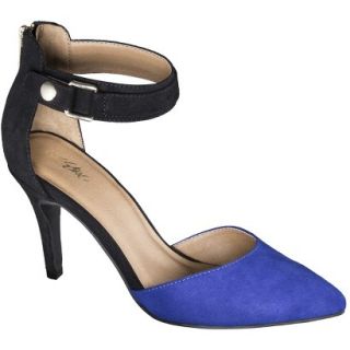 Womens Mossimo Gail Ankle Strap Open Pump   Cobalt 7