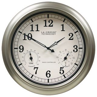 La Crosse 18 inch Atomic Outdoor Clock