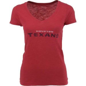 Houston Texans 47 Brand NFL Womens V Neck Logo T Shirt