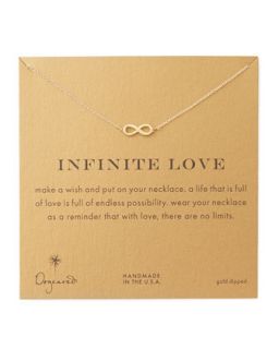 Infinite Love Gold Dipped Infinity Necklace   Dogeared