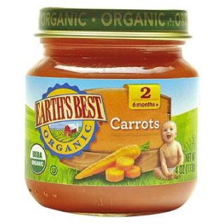 Earths Best Baby Food Jar   Carrots 4oz (12 Pack)
