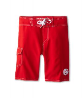 Vans Kids Off The Wall Boardshort Boys Swimwear (Red)
