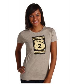  Gear Core Value 2 Road Sign Womens T Shirt (Gray)