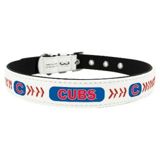 Chicago Cubs Classic Leather Medium Baseball Collar