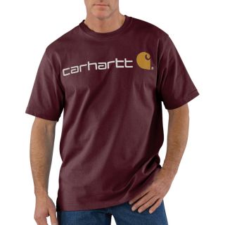 Carhartt Short Sleeve Logo T Shirt   Port, 4XL, Model K195