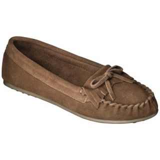 Womens Mossimo Supply Co. Genuine Suede Lark Moccasin   Brown 10