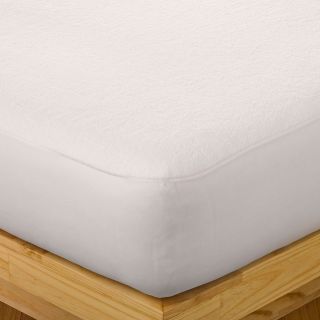 Protect A Bed Plush Waterproof Mattress Protector, White