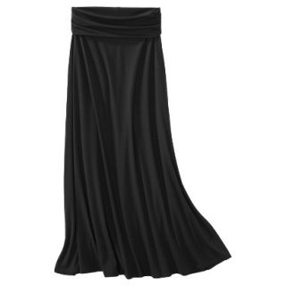 Merona Womens Convertible Knit Maxi Skirt   Black   L