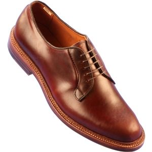 Alden Mens Plain Toe Blucher Brown Chrome Excel Shoes, Size 7 D   95080