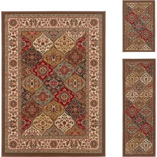 Lagoon Multi 3 piece Area Rug Set