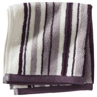 Threshold Stripe Washcloth   Purple