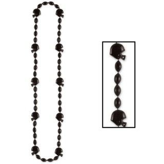 Black Football Beads Necklace