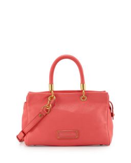 Too Hot to Handle Zip Satchel Bag, Bright Coral   MARC by Marc Jacobs