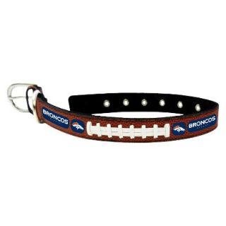 Denver Broncos Classic Leather Large Football Collar