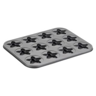 Cake Boss Novelty Nonstick Bakeware 12 Cup Star Molded Cookie Pan