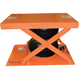 Vestil Low Profile Air Bag Scissor Lift Table   6,000 Lb. Capacity, Model ABLT 