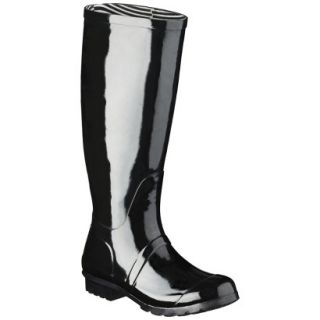 Womens Classic Knee High Rain Boot   Black 6
