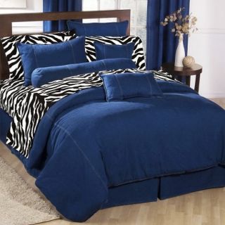 Denim Comforter   Blue (Twin)