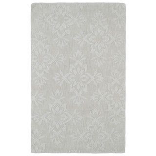 Trends Ivory Damask Wool Rug (8 X 11)