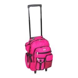 Everest Deluxe Wheeled Backpack Hot Pink