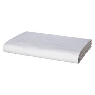 Threshold Ultra Soft 300 Thread Count Flat Sheet   White (Extra Long Twin)