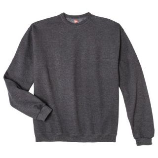 Hanes Premium Mens Fleece Crew Neck Sweatshirt   Slate Heather S