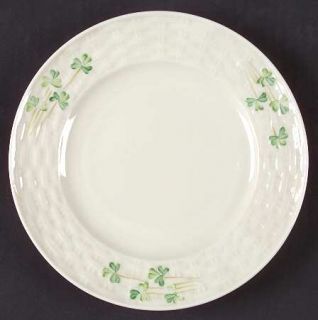 Belleek Pottery (Ireland) Shamrock Bread & Butter Plate, Fine China Dinnerware  