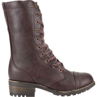 Dollhouse Combat Womens Boots Dark Brown In Sizes 10, 6, 5.5, 7.5, 7, 8, 9, 6.5