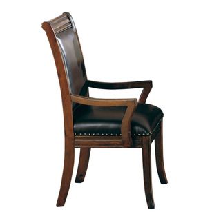 Westminster Top grain Leather uphlstered Dining Arm Chair