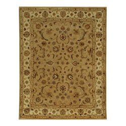 Hand tufted Sand/ Gold Wool Rug (5 X 8)
