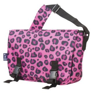 Wildkin Leopard Messenger Backpack   Pink