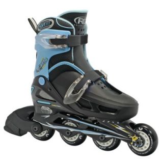 Boys Roller Derby Cobra Adjustable Inline Skate   Black/ Blue (Medium 2 5)