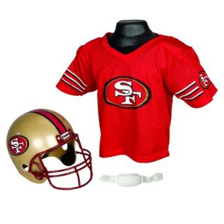 Franklin Sports NFL 49ers Helmet/Jersey set  OSFM ages 5 9