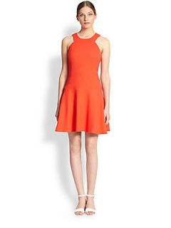 4.collective Basketweave Cotton Dress   Bright Red