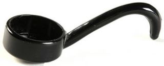 Imperial Glass Ohio Diamond Quilted Black Mayonnaise Ladle Only   Stem #414, Bla
