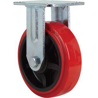 6 Inch Polyethylene Rigid Caster with Polyethylene Hub