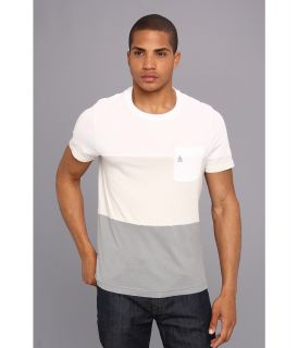 Original Penguin Color Blocked Tee w/Pocket On Chest Mens T Shirt (White)
